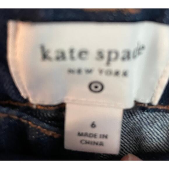 NWT Kate Spade Big Cuff Jeans Size 6 waist 15.5” inseam 26.5” cuff 6.5” rise 11” - Picture 5 of 6